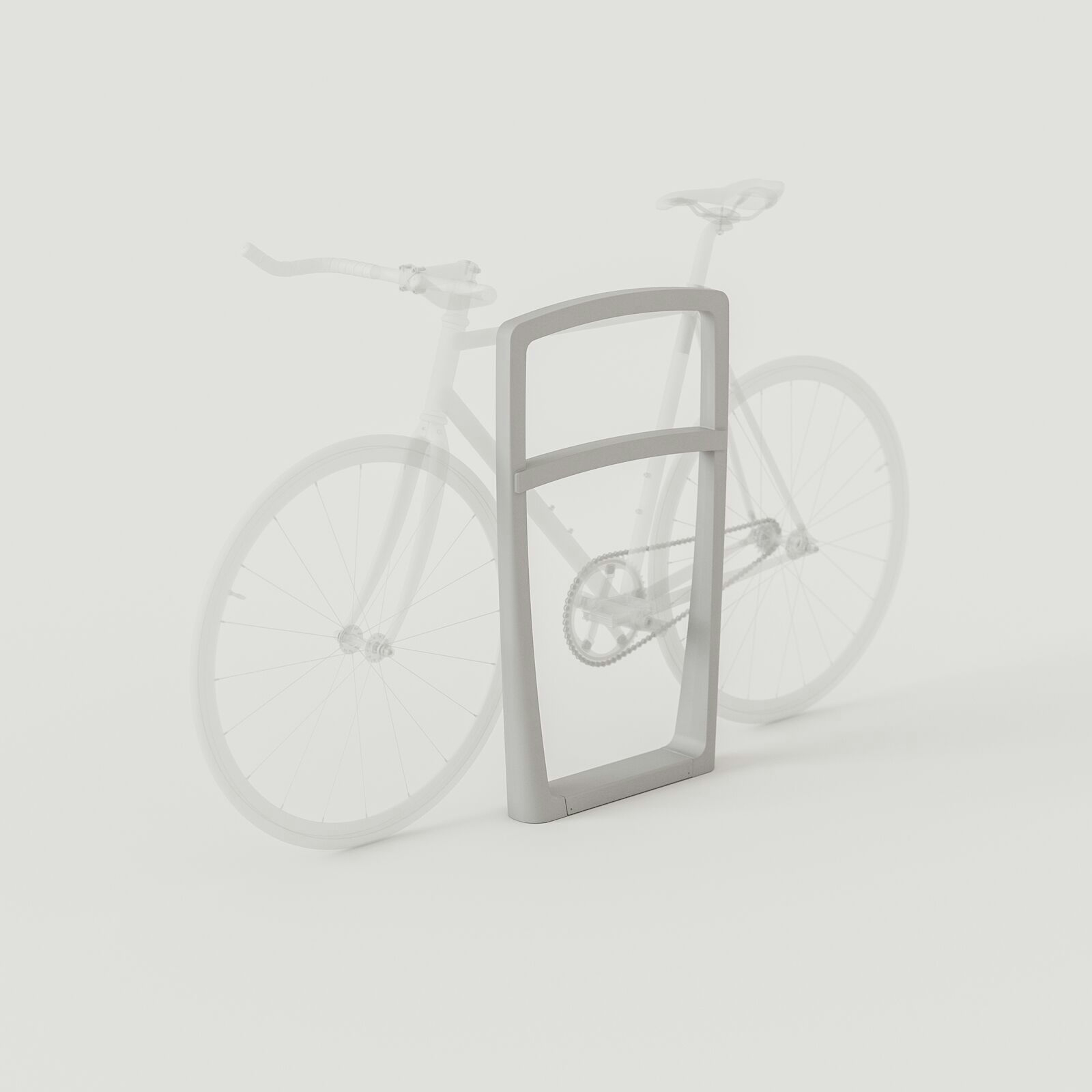 Cordia Bike Rack: Aluminum Texture