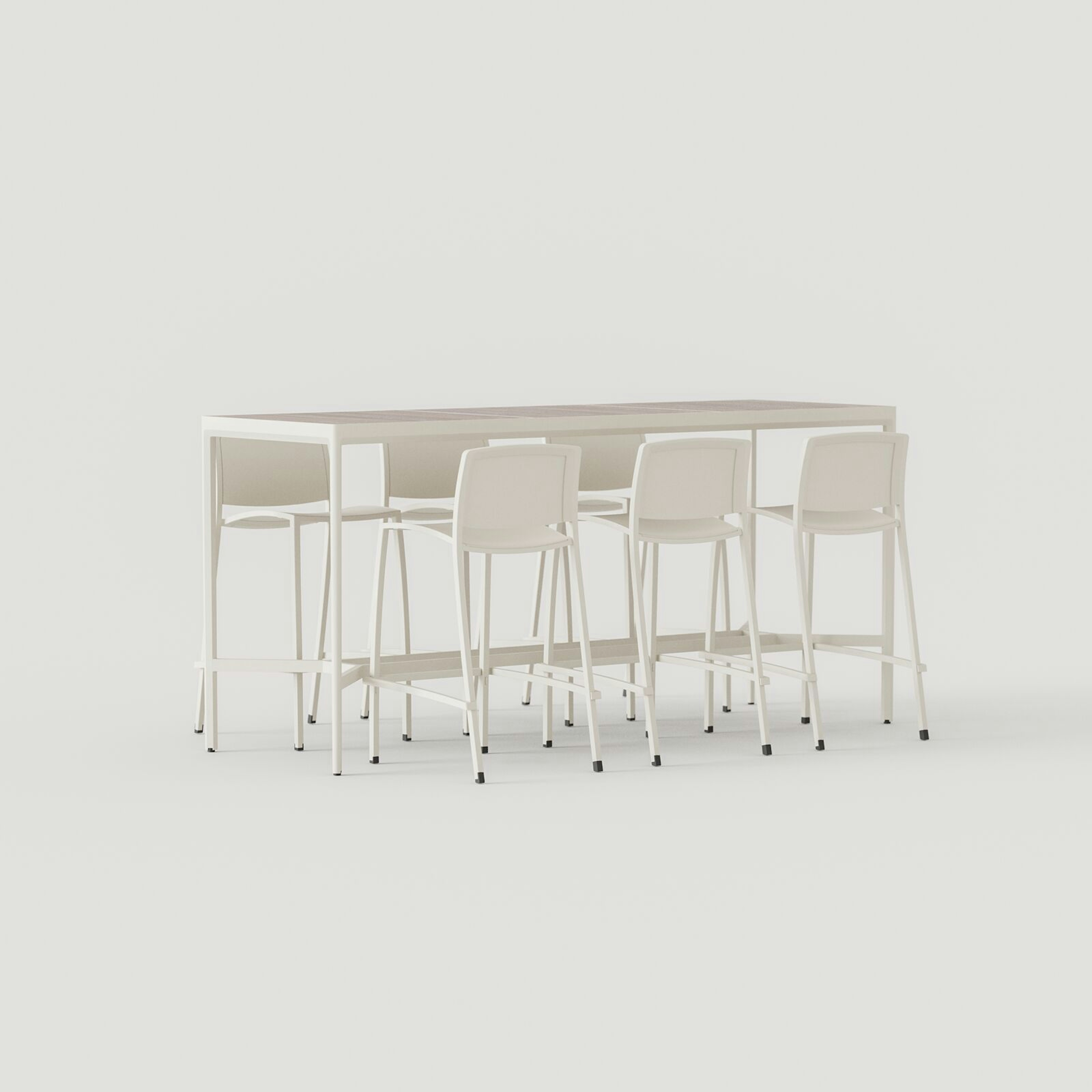Avivo Bar Table: Alabaster Texture + FSC® Cumaru
