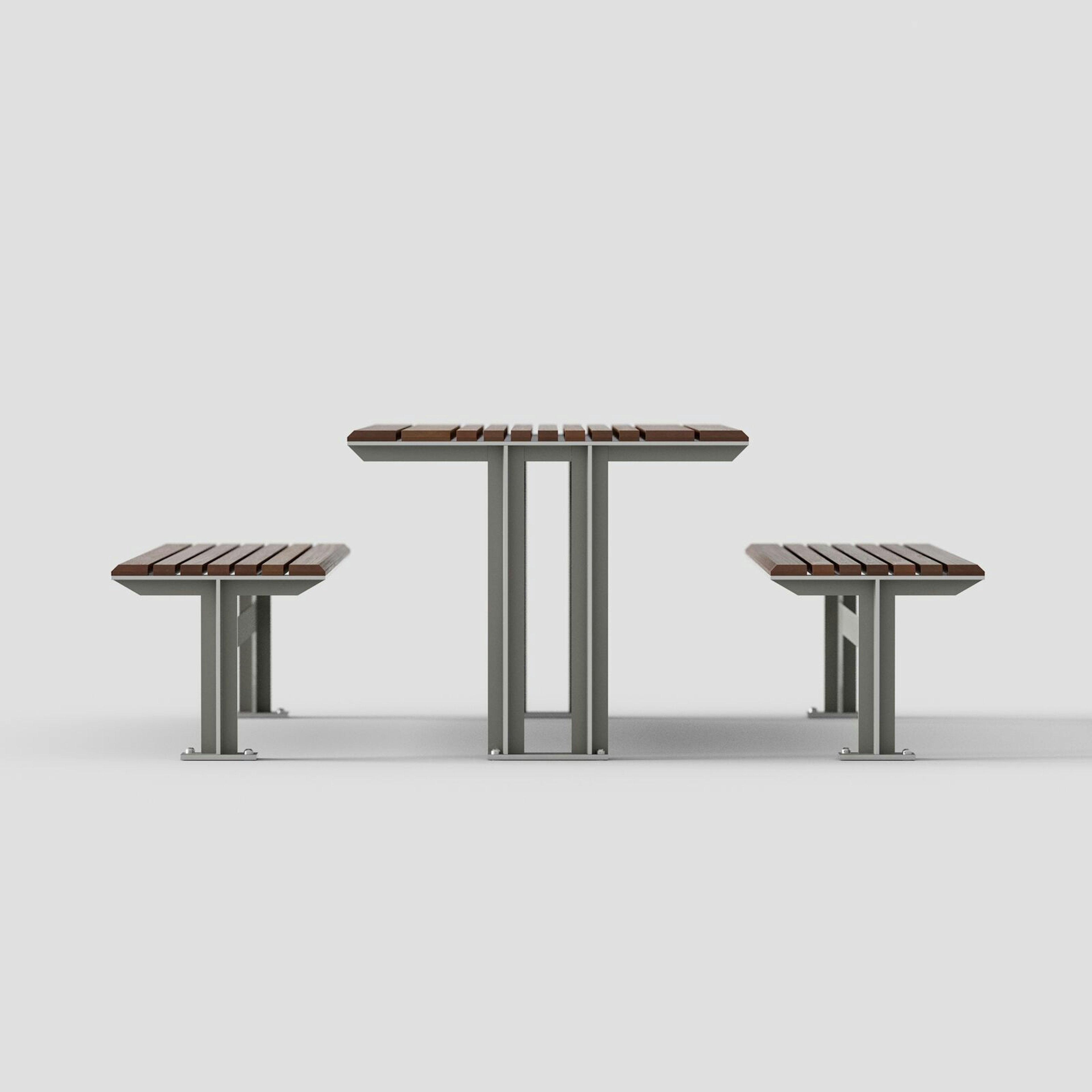 Knight Table Ensemble: Argento Texture + FSC® Cumaru
