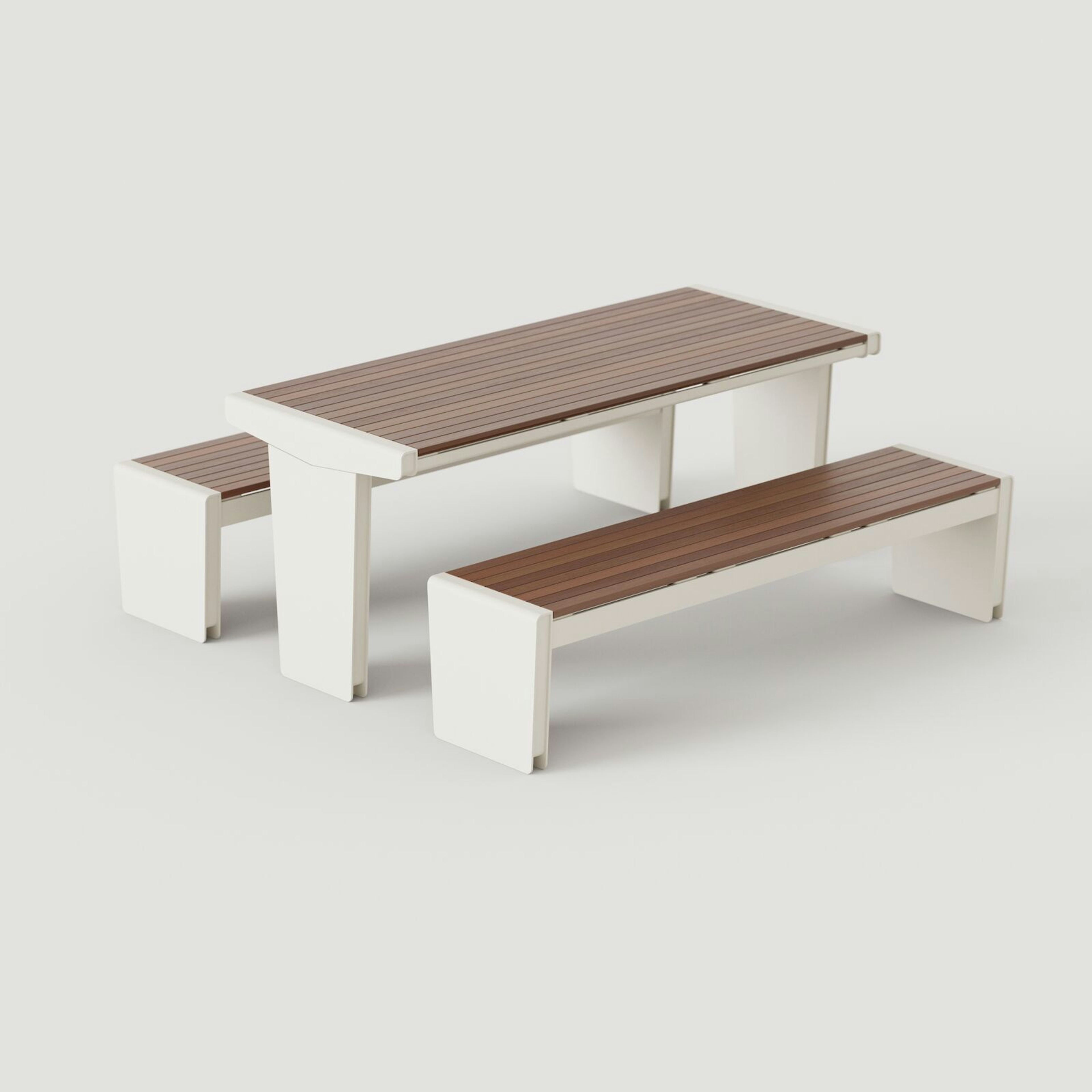Vector Table Ensemble: Alabaster Texture + FSC® Cumaru
