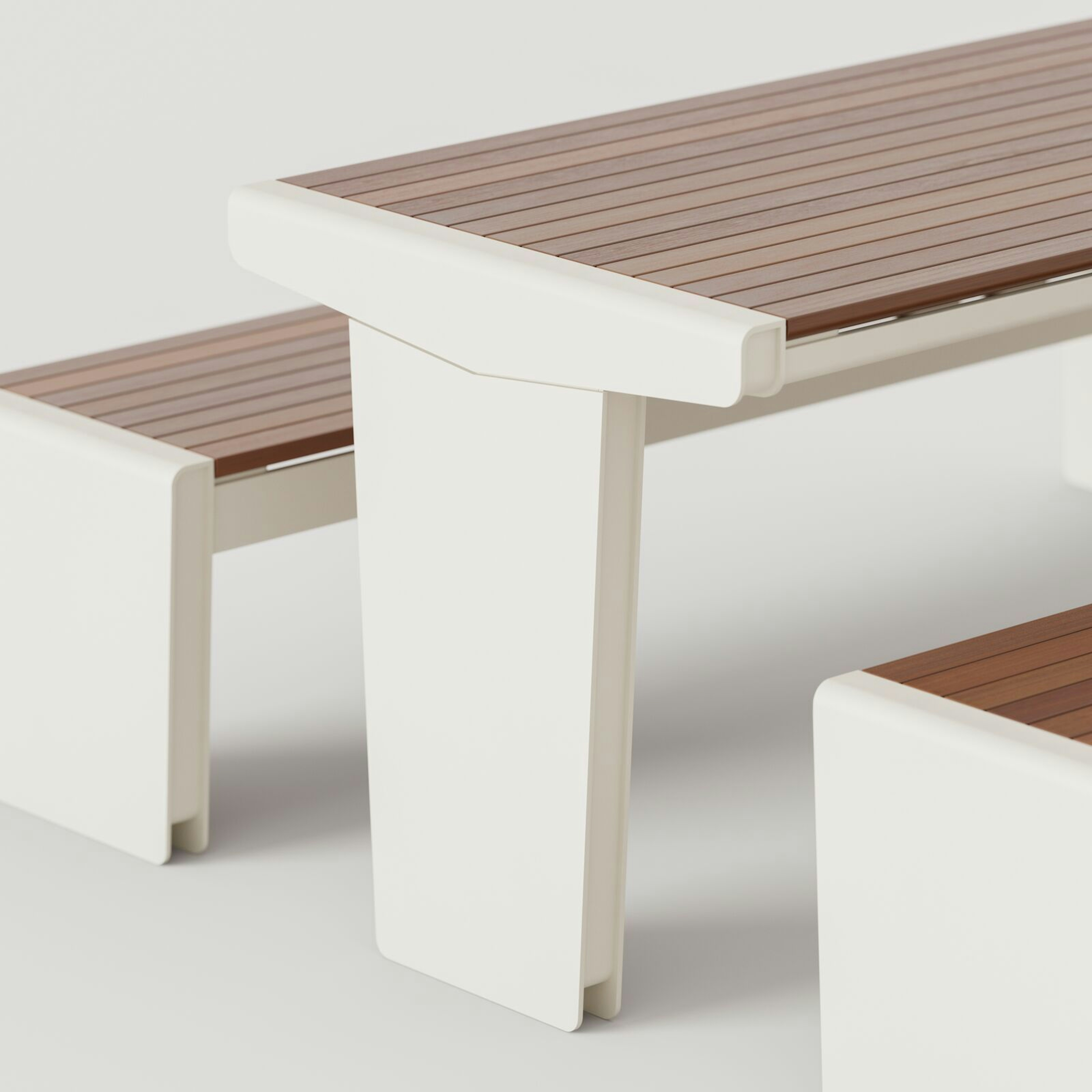 Vector Table Ensemble: Alabaster Texture + FSC® Cumaru