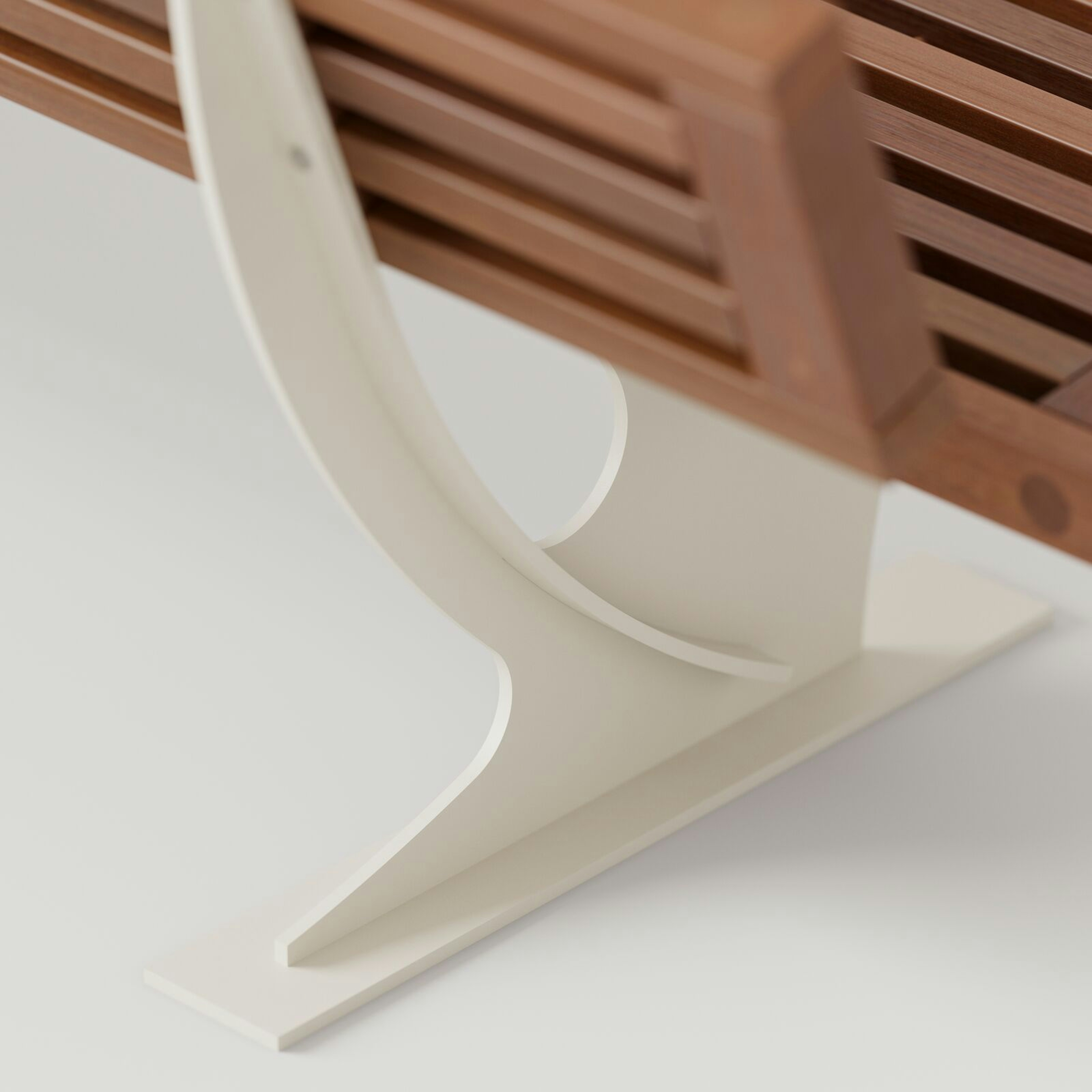 Pacifica Bench: Alabaster Texture + FSC® Cumaru